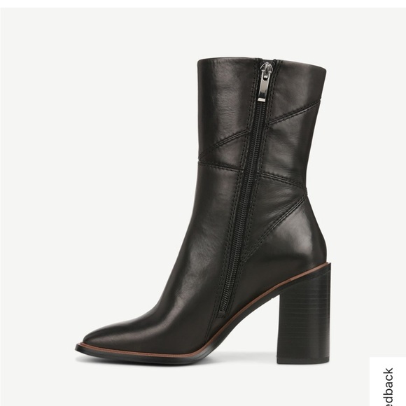 Franco Sarto Black Stevie Heeled Boots - Picture 4 of 15